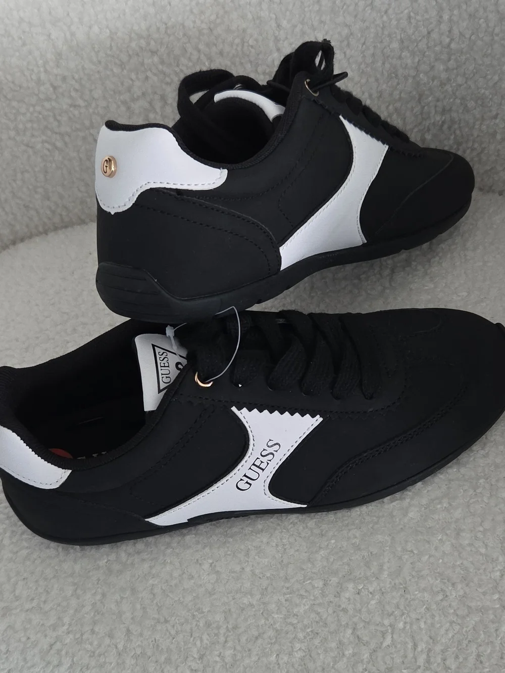 GUESS Women's Black & White Athletic Sneakers